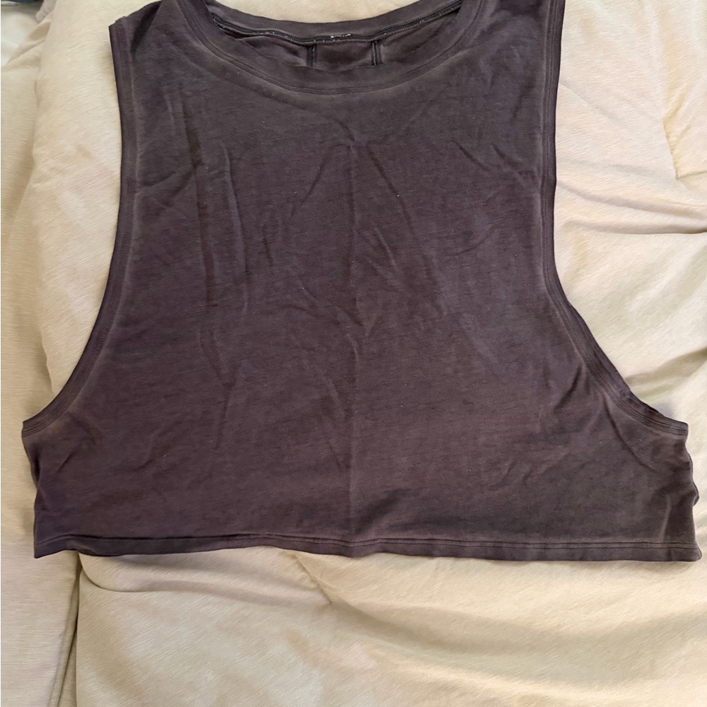 lululemon athletica Dark Gray Crop Top